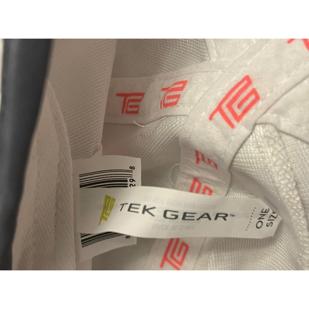 TEK GEAR WOMEN'S WHITE ADJUSTABLE BASEBALL CAP -"SEE YOU AT THE FINISH LINE"NWOT - Picture 6 of 7
